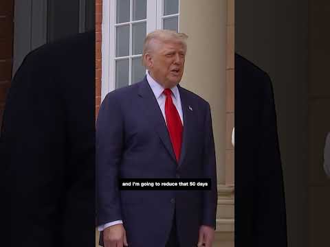 Trump shortens deadline he gave Putin to make peace