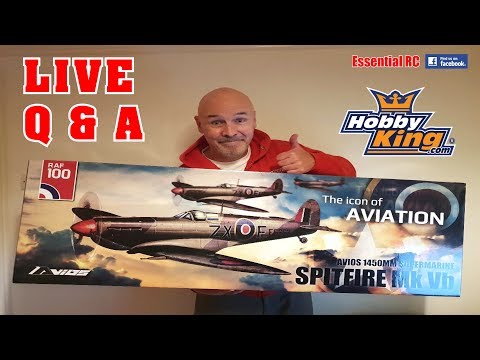 LIVE Q & A (Unboxing): HobbyKing \ AVIOS Spitfire MkVb Super Scale 1450mm - UChL7uuTTz_qcgDmeVg-dxiQ