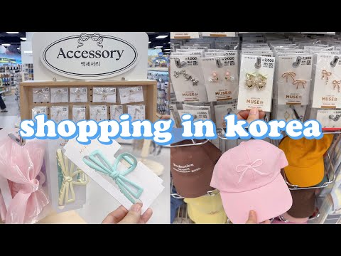 shopping in korea vlog 🇰🇷 daiso summer accessory haul 🎀 beads necklace, hair clip & more