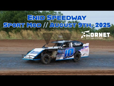 Enid Speedway Sport Mod 08/09/2025 #10 Alex Wiens/#18 Kyle Wiens - dirt track racing video image