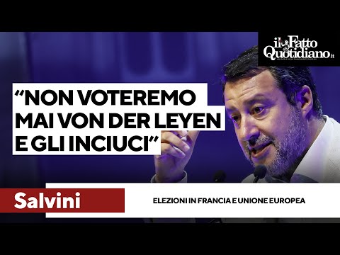 Salvini sbotta: "Non voteremo mai von der Leyen e gli inciuci con i socialisti e gli ecofanatici"