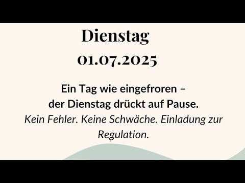01 07 2025 Dienstag