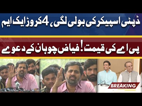 4 Crore Ek MPA ki Boli Lagi | Deputy Speaker Ne Qeemat Li | Fayyaz Chohan Ky Allegations