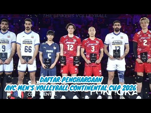 Daftar Penghargaan AVC Men's Volleyball Continental Cup 2026 | Juara &amp; Pemain Terbaik AVC 2026 🔥