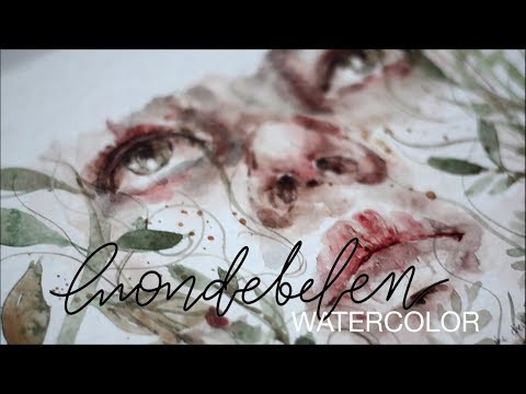 Real-time Watercolor Portrait Painting - She Will Rise Through Ashes Singing