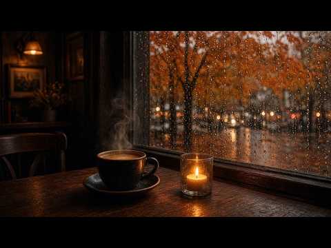 [<strong>Autumn</strong> Jazz Playlist] Rainy Window &amp; Warm Coffee ☕🍂 | <strong>가을</strong> 저녁에 듣는 재즈 6곡