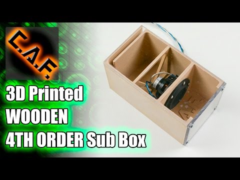 3D Printed Wooden Fourth Order Bandpass Subwoofer Box - CarAudioFabrication - default