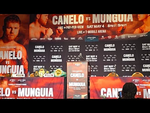 Live- canelo vs. Munguia final press conference