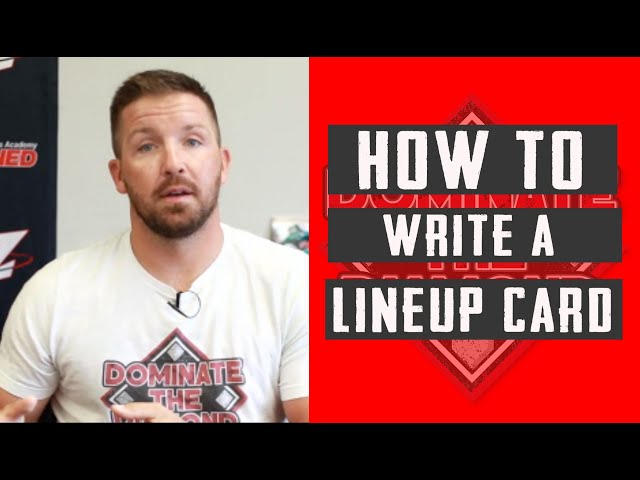 How to Create the Perfect Baseball Lineup Card