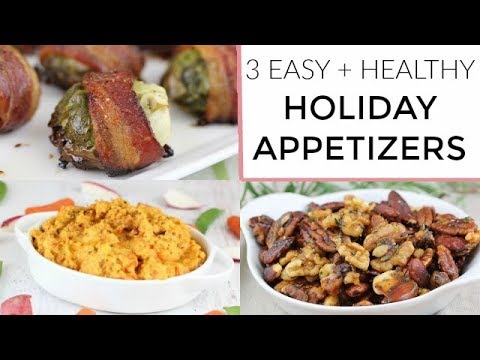3 Healthy + Easy Holiday Appetizers | Thanksgiving Recipes - UCj0V0aG4LcdHmdPJ7aTtSCQ