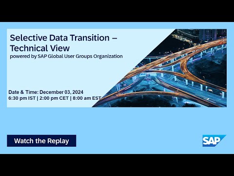 Selective Data Transition (SDT) – How does it work technically? I Move to Cloud ERP I 24.12.03