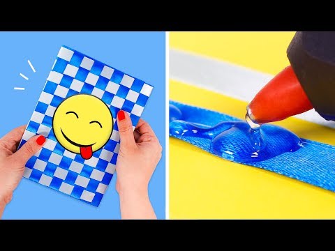 DECORATE YOUR NOTEBOOK 😁📘  DIY in Easy Crafts for Kids ✂📏