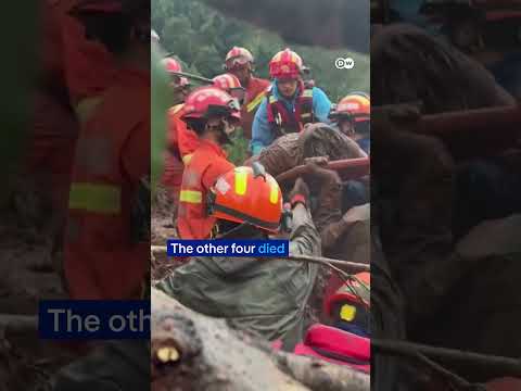 11-year-old child rescued in deadly landslide in China's Yunnan province | DW News
