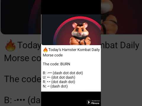 Hamster Combat 🐹 daily Morse code clipper today 6,7,2024