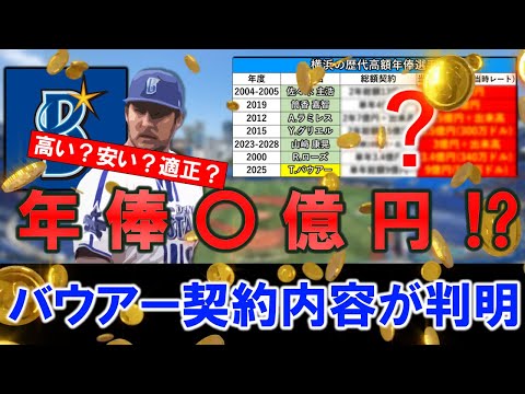 【高い？安い？妥当？】横浜DeNAに復帰の『トレバー・バウアー』彼の契約内容が判明！気になる年数や年俸は一体いくらに！？さらに横浜歴代高額年俸選手とも比較！