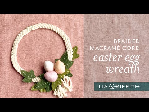 DIY Braided Easter Egg Wreath