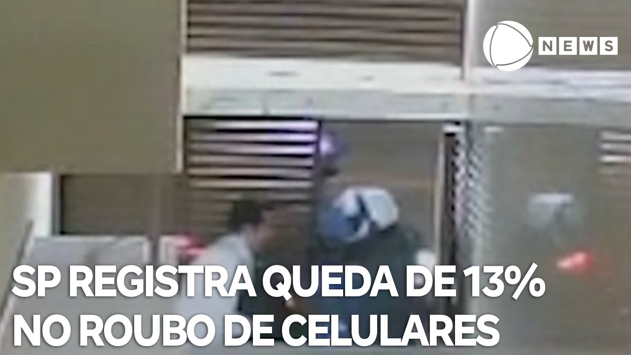 Cidade de SP registra queda de 13 no roubo de celulares  TV Online Cidade de SP registra queda de 13 no roubo de celulares