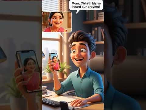 🌅 Chhath Maiya Blessing – A Mother’s Faith & A Son’s Promise 🙏❤️ #ai #story