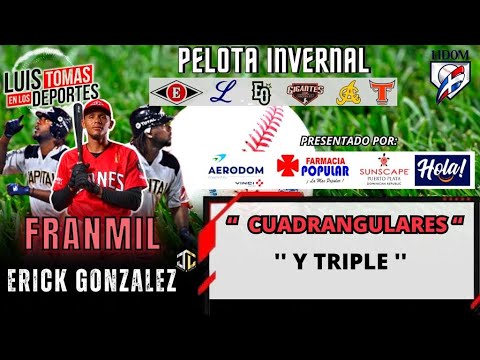 Triple de Erik González | Cuadrangular de Franmil Reyes & | Cuadrangular de Erik González.