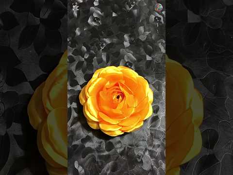 A rose that never fades💛🌹Handmade beauty in bloom! 🌹✨#shorts#ribbonrose#ribbonart#diyroses#handmade