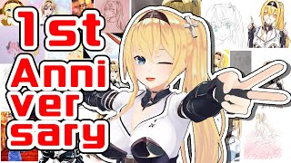 [LIVE] 【1st Anniversary！】いっぱいのありがとうをイラストで届けるぞ～！【draw pictures】