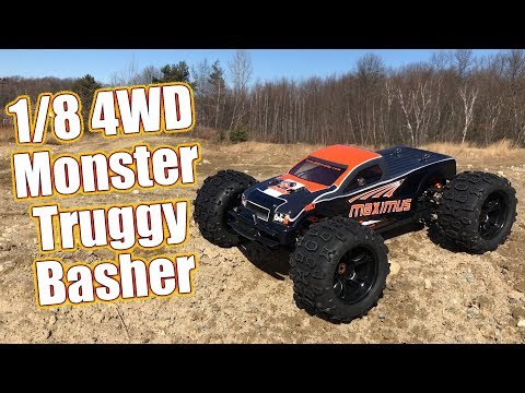 Burly Brushless Basher Beast - HRP / DHK Hobby Maximus ⅛ 4x4 Monster Truck Review | RC Driver - UCzBwlxTswRy7rC-utpXOQVA