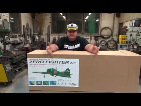 Mitsubishi A6M Zero Fighter Composite 2.1m & 5.5HP 53cc Twin Cylinder Gas Engine Unboxing - UC3RiLWyCkZnZs-190h_ovyA