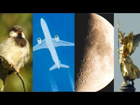 NIKON Coolpix P900 Optical Zoom Test - Moon, Planes, Bird, Church - Super Zoom - default