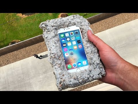 Can Concrete Protect iPhone 6s from 100 FT Drop Test? - GizmoSlip - UCmY5lv5l2RYGOKWKGXLmGJw