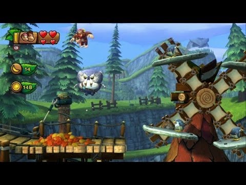 Donkey Kong Country Tropical Freeze 100% Walkthrough - World 2-1, World 2-2 (100%) - UCg_j7kndWLFZEg4yCqUWPCA