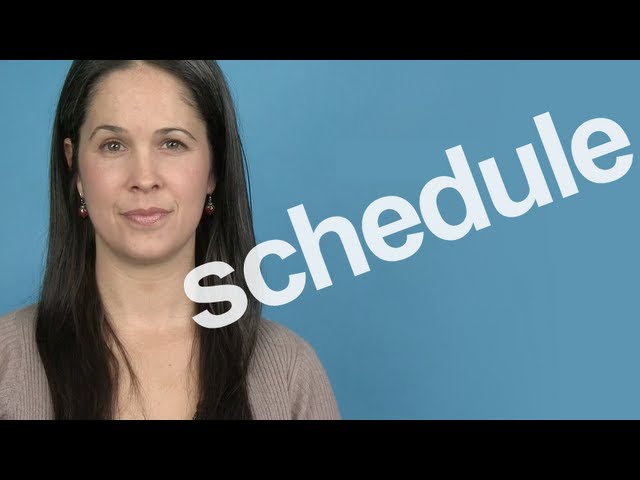 How to Pronounce Schedule