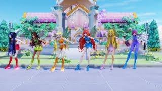 [MMD] WINX - Cafeteria Song (MLP: Equestria Girls)