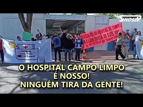 Prefeito Bruno Covas foge de protesto contra a terceirização do Hospital Campo Limpo