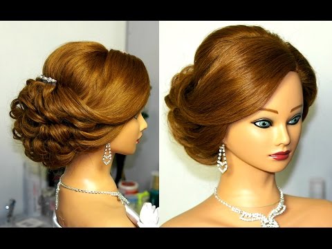 Bridal updo. Romantic hairstyle for  medium hair. - UCBDR4TSiuXpWFNSA4cxPp6g