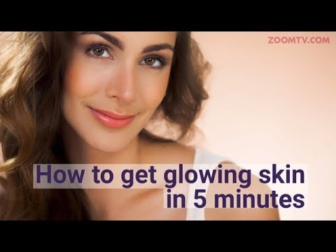 How to get glowing skin in 5 minutes | Beauty Tips | DIY