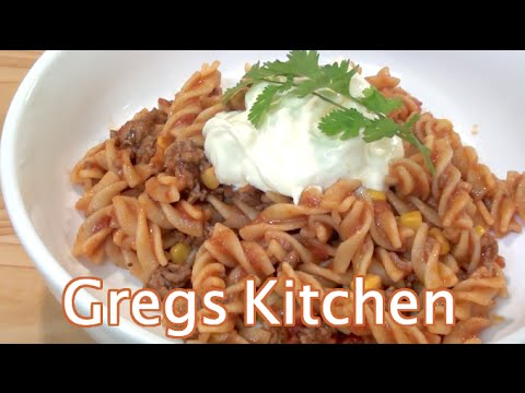 PASTA MEXICANA RECIPE  - Greg's Kitchen - UCGXHiIMcPZ9IQNwmJOv12dQ