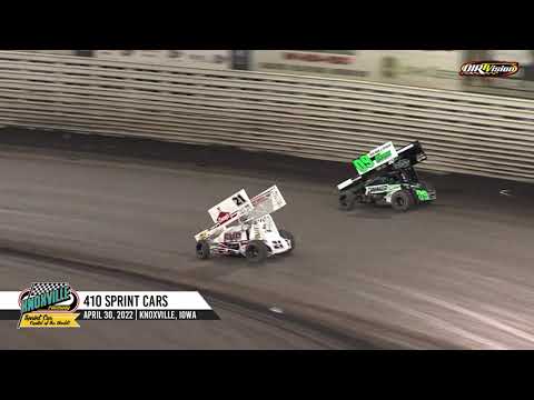 Knoxville Raceway 410 Highlights / April 30, 2022 - dirt track racing video image