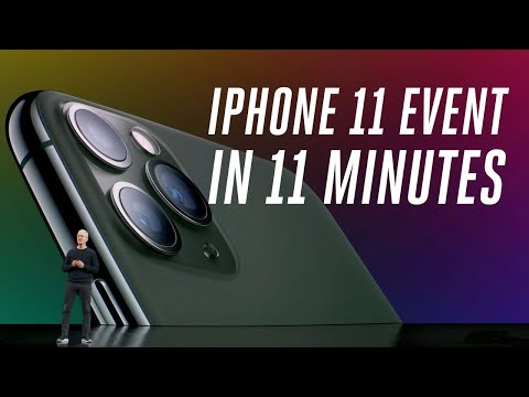 Apple iPhone 11 and 11 Pro event in 11 minutes - UCddiUEpeqJcYeBxX1IVBKvQ