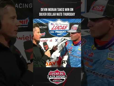 🏁 Devin Moran scored the victory in Thursday prelim action for #LucasDirt at the Silver Dollar Nats - dirt track racing video image