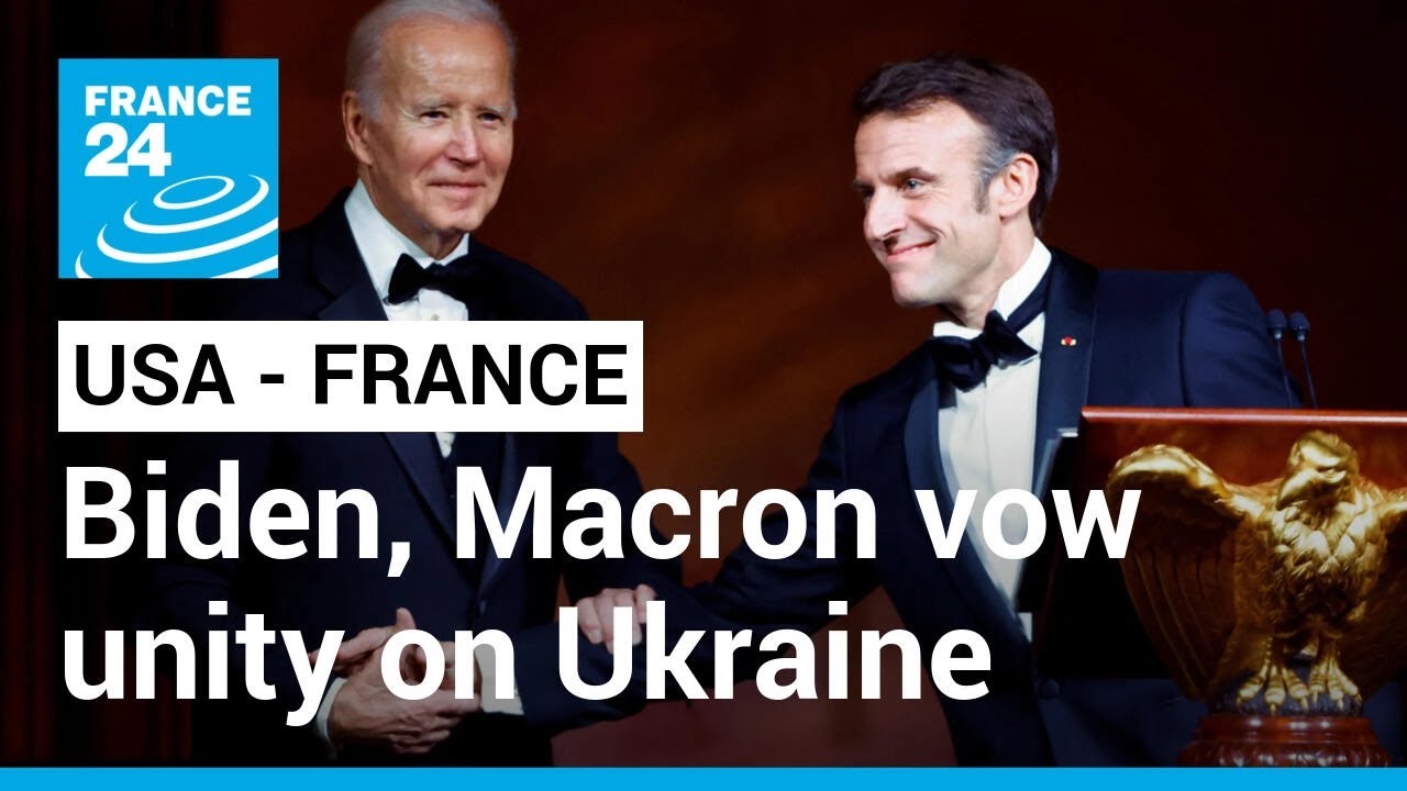 Biden, Macron vow unity on Ukraine, promise to hold Russia accountable • FRANCE 24 English