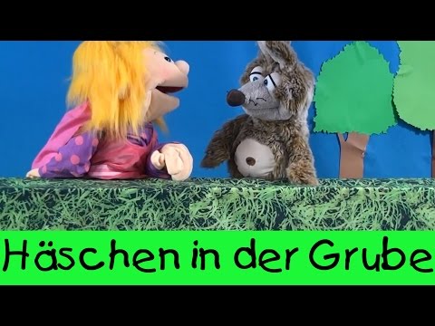 Häschen in der Grube || Kinderlieder Puppenvideo