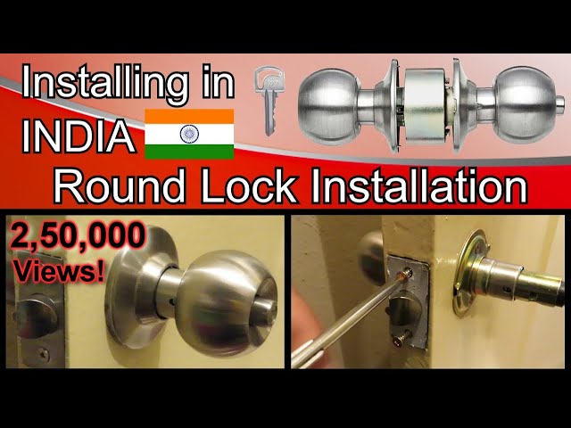 How to Lock a Round Door Lock