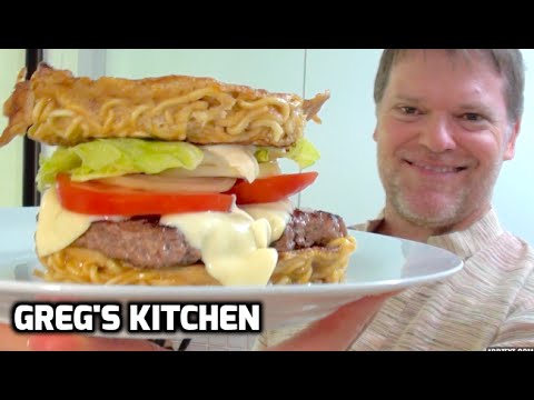 HOW TO MAKE RAMEN NOODLE BUN BURGER - Greg's Kitchen - UCGXHiIMcPZ9IQNwmJOv12dQ