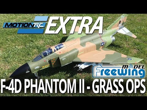 Freewing F-4D Phantom II - Off Grass Flight - Motion RC Extra - UCubk5oFcnH0G47QJsj22fKw