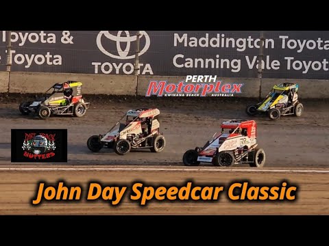 John Day Speedcar Classic highlights. Perth Motorplex 2022 - dirt track racing video image
