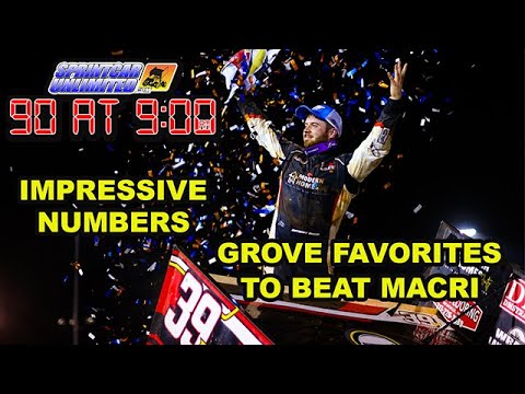 SprintCarUnlimited 90 at 9 for Friday, July 25th: Macri's impressive numbers; favorites to beat him - dirt track racing video image