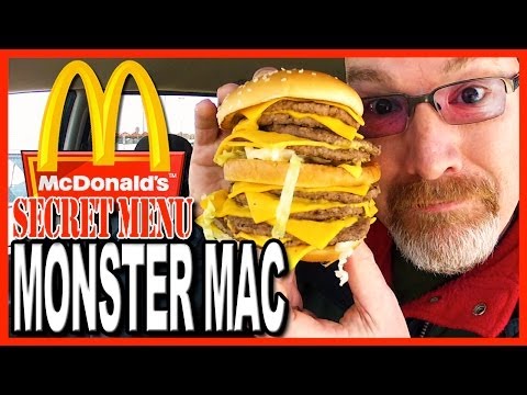 McDonald's ★Secret Menu Item★ MONSTER MAC Challenge - UCsKDjB0_6MJ2SzoAkeMRJbw