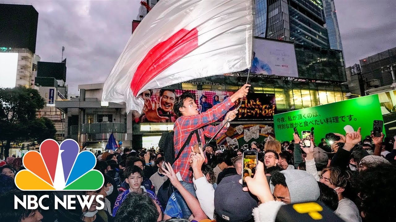 Watch: Ecstatic Japanese, Moroccan Soccer Fans Celebrate World Cup Success