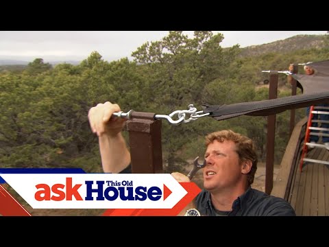 How to Install a Shade Sail | Ask This Old House - UCUtWNBWbFL9We-cdXkiAuJA