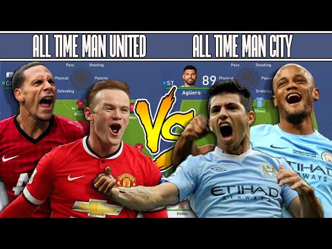 MAN UNITED ALL TIME XI VS MAN CITY ALL TIME XI - FIFA 19 EXPERIMENT